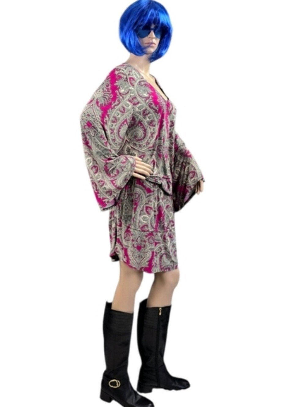 Karl Lagerfeld Paisley Dress, Rare, Hard To Find! - Picture 2 of 16